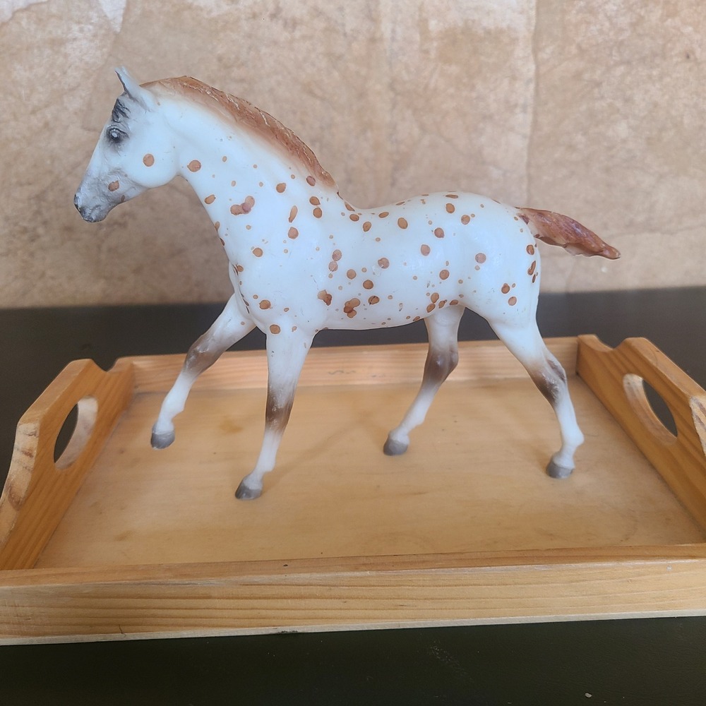 Vtg 1990‎ Breyer Chestnut Red Leopard Action Stock Horse Appaloosa Foal 810